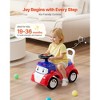 Toddler Ride-On Car with Under-Seat Storage, Music & 55 lbs Capacity - 4 of 4