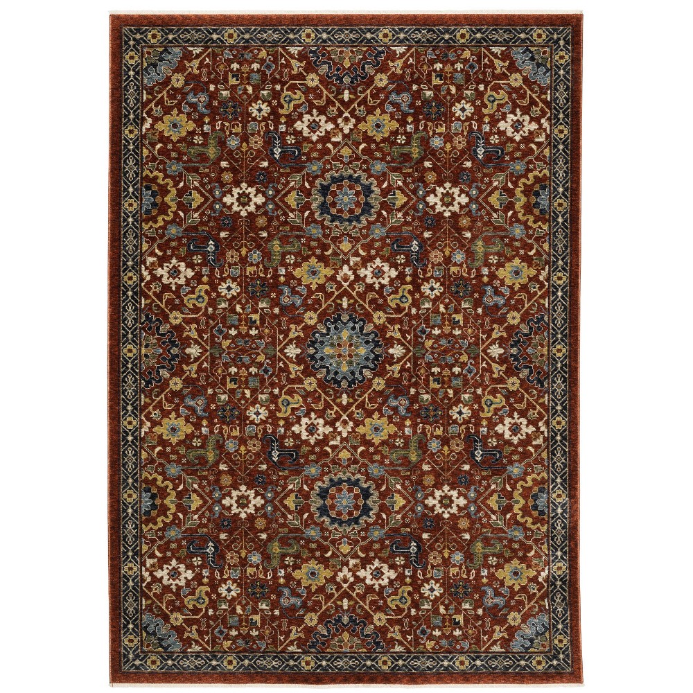 Photos - Area Rug 6'7"x9'6" Arya Traditional Persian Indoor  Red - Captiv8e Designs