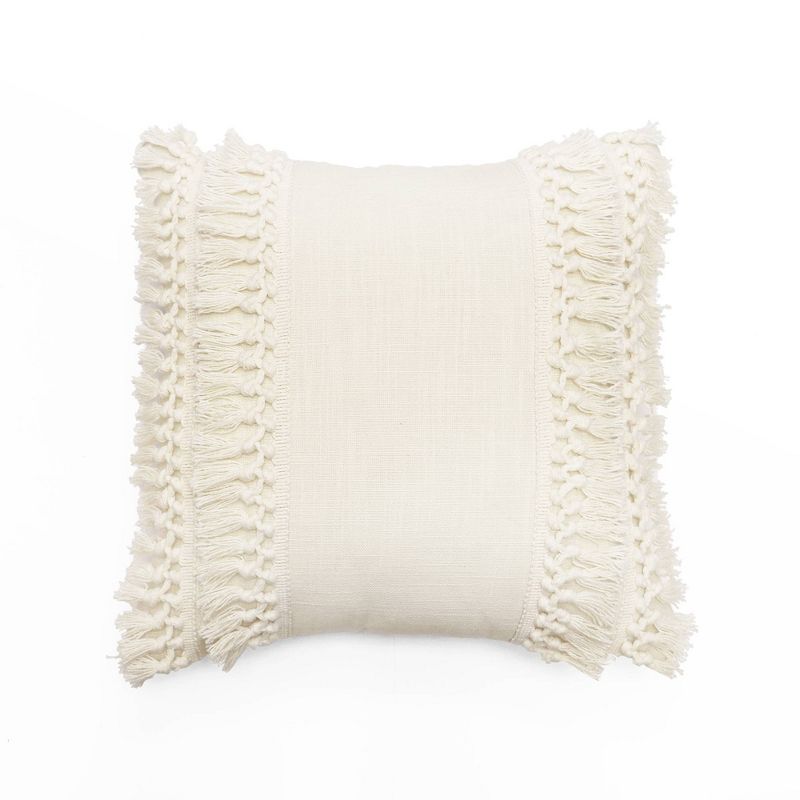 20"x20" Oversize Modern Tassel Square Throw Pillow - Lush Décor, 1 of 5