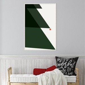 Amanti Art 23"x33" Silent Night 2 by Kubistika Framed Canvas Wall Art Print - 1 of 4
