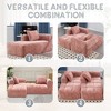 37.5" Chenille Minimalist Loveseat Sofa with Sleeper & Deep Seat - 3 of 4