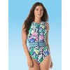 Beach House Sport Zip Front One Piece Swimsuit - 3 of 4