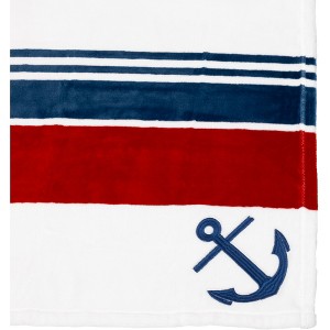 Pavilion Gift Company - Anchor - 50" x 60" Royal Plush Blanket - Throw Blankets - 1 of 4