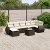 vidaXL Garden Sofa Set Brown - 2 of 4