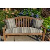 Casual Cushion Stripe Sunbrella Fabric 1-Piece Indoor/Outdoor Square Throw Pillow - 2 of 4