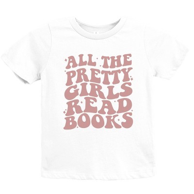 The Juniper Shop Pretty Girls Read Books Youth Short Sleeve Tee