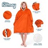 The Bare Homey - Adult Wearable Blanket - Fleece Side Pockets - 3 of 4