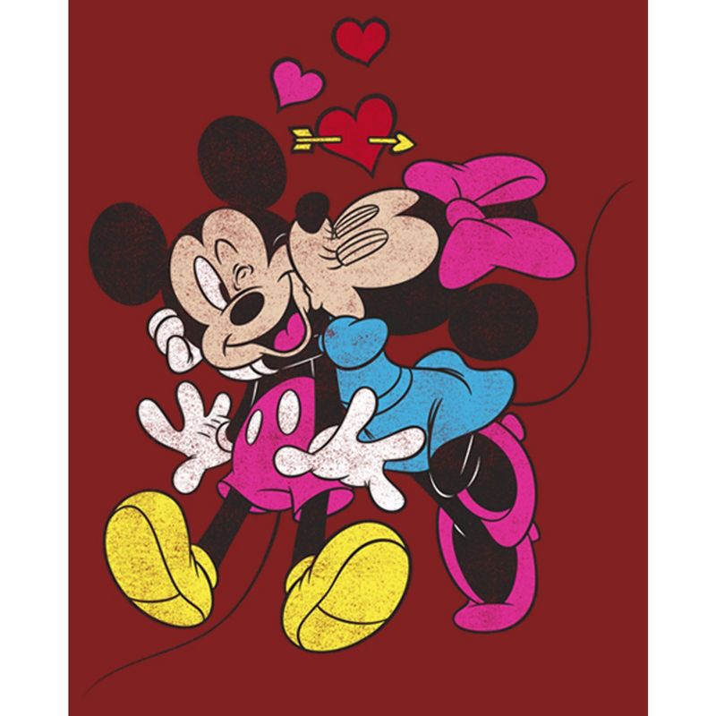 Women's Mickey & Friends Valentine's Day Minnie Mouse Smooch T-Shirt, 2 of 5