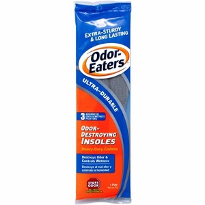 Odor Eaters - Ultra Durable, Odor Destroying Insoles, Heavy Duty Cushion, 1 Pair - 1 of 4