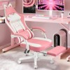 Furniliving Gaming Chair for Adults with Cat Ears Lumbar Support & Headrest Ringing Accessories Cute, Ergonomic Computer Chair for Girls - 3 of 4