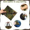 24 Pcs Camo Drawstring Backpacks Bulk, Waterproof Military Style Bags for Gym, Sports, Travel & Party Supplies - 4 of 4