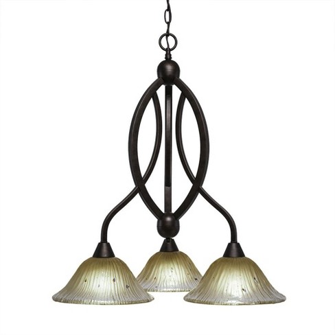 Toltec Lighting Bow 3 - Light Chandelier in  Bronze - image 1 of 1