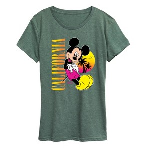 Women's - Disney - Mickey Mouse California Short Sleeve Graphic T-Shirt - 1 of 4