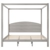 PAGED Modern Wooden Canopy Bed, King Size Bed Frame with Headboard and Support Legs, Platform Bed for Bedroom, Easy Assembly - 4 of 4