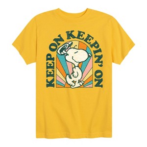 Boys' - Peanuts - Keep On Short Sleeve Graphic T-Shirt - 1 of 4