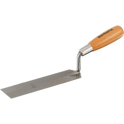 Bon Tool 11-632 Margin Trowel - Car Steel 8-inch X 2-inch Xl Wood Handle