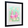 Trademark Fine Art - Ania Zwara  Pink Gees In The Garden Matted Framed Art - 3 of 4