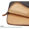 MaseiKar 17.3 Inch Laptop Sleeve Case Water Resistant Notebook Bag with Handle for 17.3" computer/Toshiba, Dark Gray - 4 of 4
