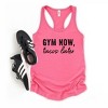 Simply Sage Market Women's Gym Now Tacos Later Graphic Racerback Tank - 3 of 3