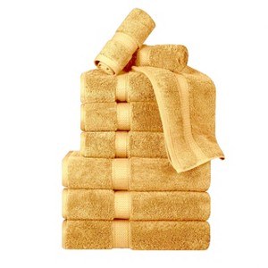 Luxury Cotton Heavyweight Ultra-Plush 9 Piece Towel Set by Blue Nile Mills - 1 of 4