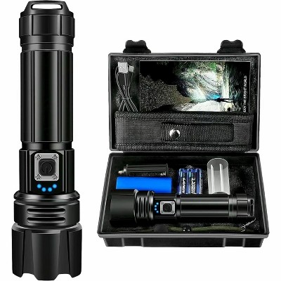 MaseiKar Flashlight High Lumens Rechargeable, 2000 Lumen Led Flashlights XHP70.2 USB Super Bright Flash Light Battery Powered, Handheld Flashlights
