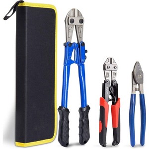 KOTTO 14" & 8" Bolt Cutter Set, Industrial Heavy Duty Soft Rubber - 1 of 3