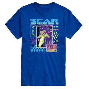 Men's - Disney - Scar Vapor Wave Short Sleeve Graphic T-Shirt - 1 of 4