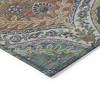 HomeRoots 3' X 5' Blue Copper And Gold Floral Washable Indoor Outdoor Area Rug - 4 of 4