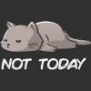 Men's Design By Humans Not Today Cat By EduEly Tank Top - 2 of 3