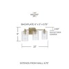 Capital Lighting Emerson 3 - Light Vanity in  Aged Brass - 2 of 4