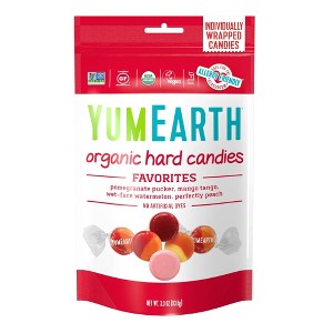 YumEarth Organic Favorite Fruit Hard Candies - 9.9oz - 1 of 3