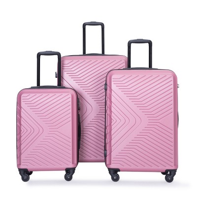 Spinner Suitcase Set with TSA Lock and Organizer Interior ABS Hardshell 3 Piece Luggage - Cuddlewood