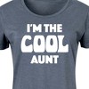 Women's - Instant Message - I'm The Cool Aunt Graphic T-shirt Dress - 2 of 4