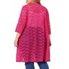 Agnes Orinda Women's Plus Size Lace Open Front 3/4 Sleeve Long Cardigans - 4 of 4