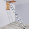 VEVOR Attic Ladder Telescoping, 350-pound Capacity, 39.37" x 23.6", Multi-Purpose Aluminium Extension, Fits 9.8'-10.5' Ceiling Heights, Silver - 2 of 4