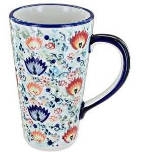 Blue Rose Polish Pottery K083 Manufaktura Large Coffee Mug - 1 of 1