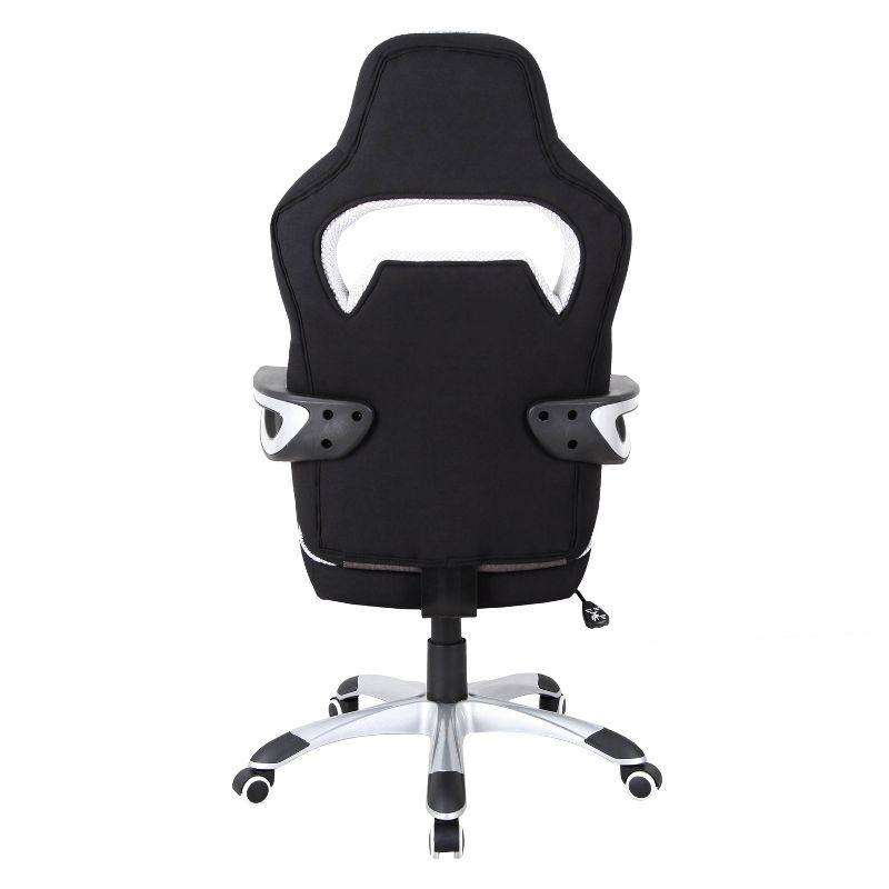 Ergonomic Upholstered Racing Style Home &#38; Office Chair Gray/Black - Techni Mobili, 5 of 9