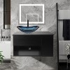 ELECWISH 28-Inch Bathroom Vanity, Modern Black Wall Mounted Bathroom Vanity with 1-Door and 1-Drawer - 2 of 4