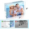 HOUSE DAY 5x7 Double-Sided Acrylic Magnetic Picture Frame with Microfiber Cloth 3 Pack - 4 of 4