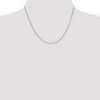 Black Bow Jewelry 1.55mm 14k White Gold Solid Rolo Pendant Chain - 2 of 4