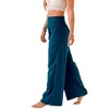 Women's Pacifica Wide Leg Cotton Pants - lotus & luna - 2 of 3
