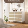 Dresser for Bedroom with 6 Drawers, 31.5" Farmhouse Chest of Drawers Closet with Metal Handle, Wooden Dresser Organizer, for Bedroom, Living Room - 4 of 4
