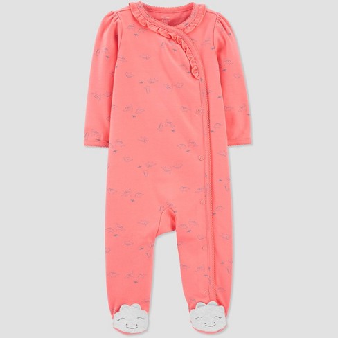 Baby Girls Dino One Piece Pajamas Just One You Made By Carter S Coral Target