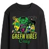Men's - Marvel - St. Patrick's Day Green Vibes Only Long Sleeve Graphic T-Shirt - 2 of 4