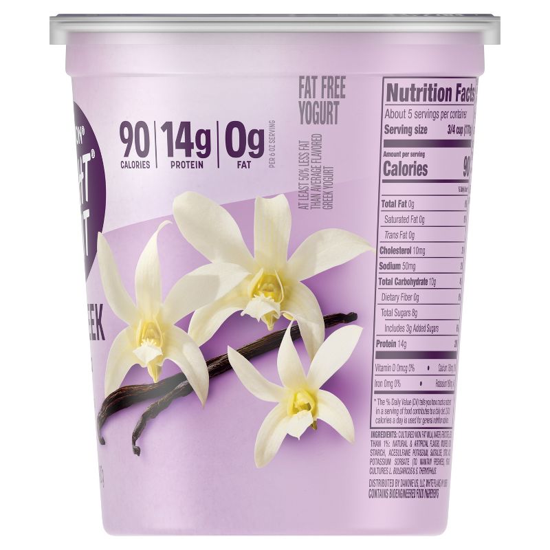 Light + Fit Nonfat Gluten-Free Vanilla Greek Yogurt - 32oz Tub, 6 of 9