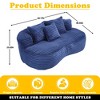 MOONMISS Durable Comfort Lounger High Back Bean Bag Chair Couch, Accent Floor Soft Lounge Chair - 2 of 4