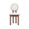 Set of 2 Modern Upholstered Dining Chairs with Wood Frame, Sleek Kitchen Chairs, Armless Accent Chairs for Dining Room or Living Room-Panipeachy - 3 of 4