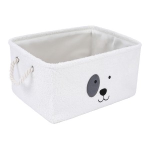REGALWOVEN Cotton Collapsible Reinforced Handles Lightweight Open Storage Bins 15.7*11.8*7.9in 3 Pcs - 1 of 4