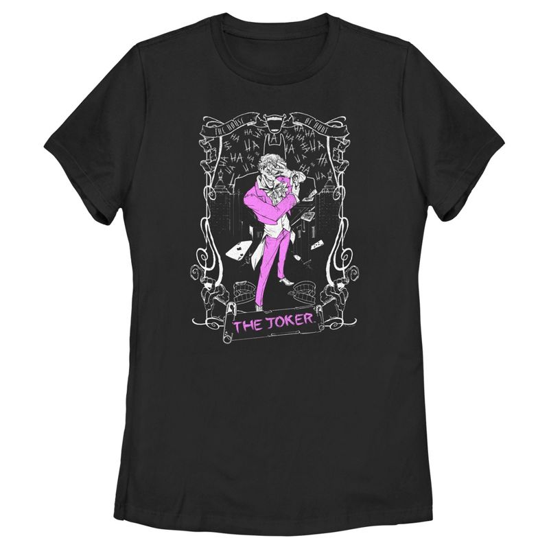 Women's Batman Joker Tarot T-Shirt, 1 of 5