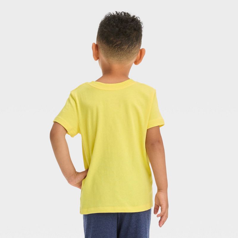 Toddler Boys&#39; Snack Time Club Short Sleeve Graphic T-Shirt - Cat &#38; Jack&#8482; Yellow, 4 of 5